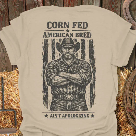Printify T-Shirt Sand / S Corn Fed Tee