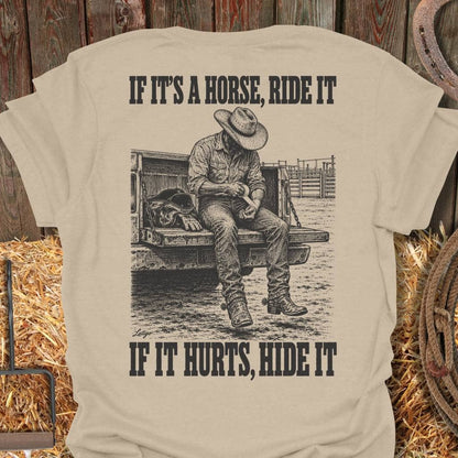 Printify T-Shirt Sand / S Cowboy Logic Tee