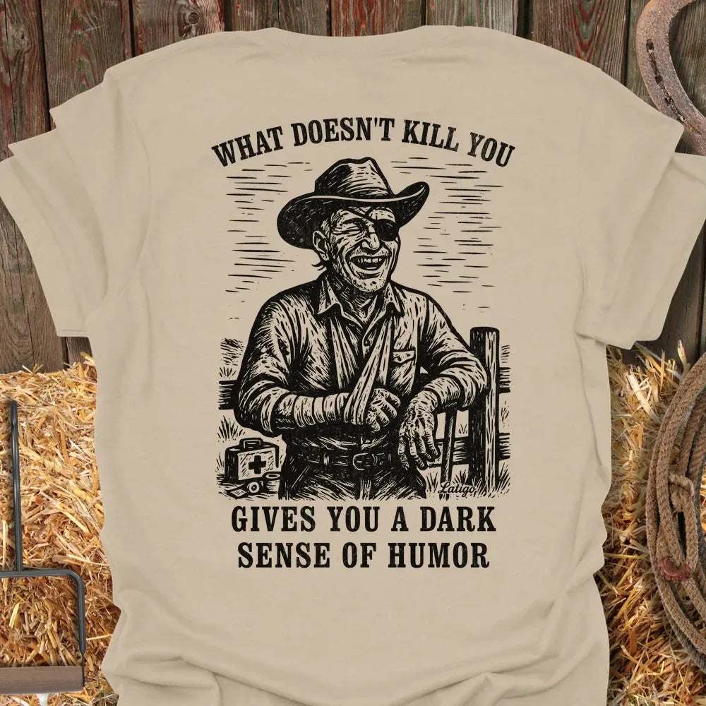 Printify T-Shirt Sand / S Dark Humor Tee