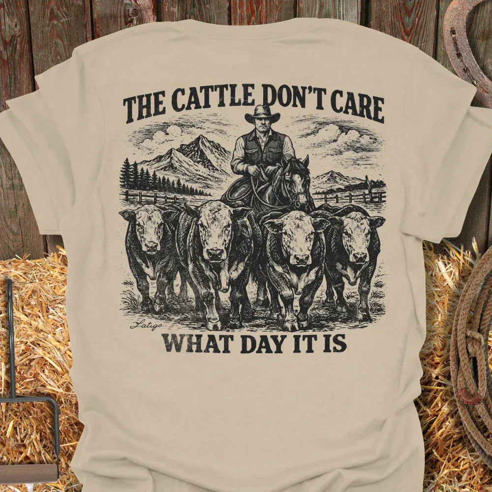 Printify T-Shirt Sand / S Don't Care Tee