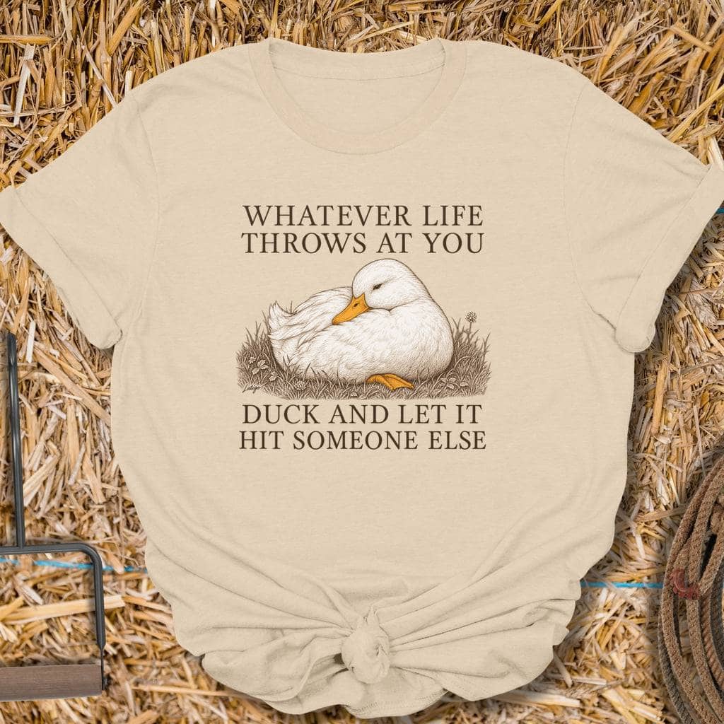 Printify T-Shirt Sand / S Duck Tee