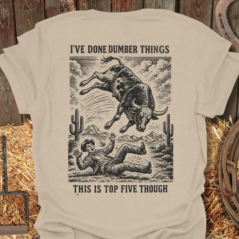 Printify T-Shirt Sand / S Dumber Things Tee