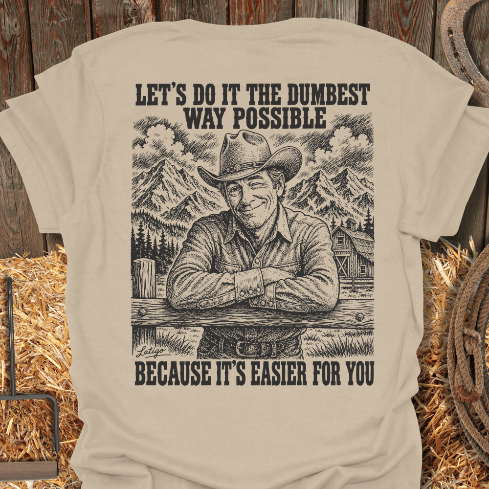 Printify T-Shirt Sand / S Dumbest Tee