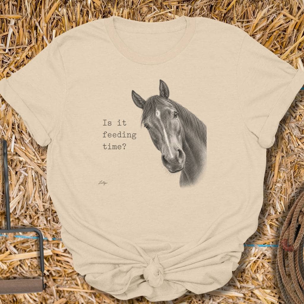 Printify T-Shirt Sand / S Feeding Time Tee