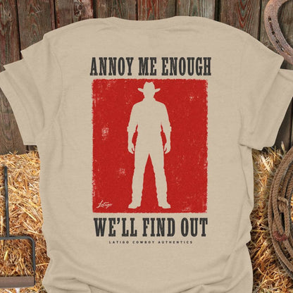 Printify T-Shirt Sand / S Find Out Tee