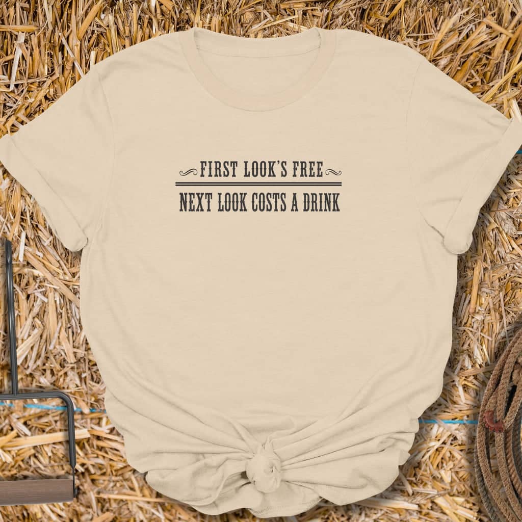 Printify T-Shirt Sand / S First Look's Free Tee