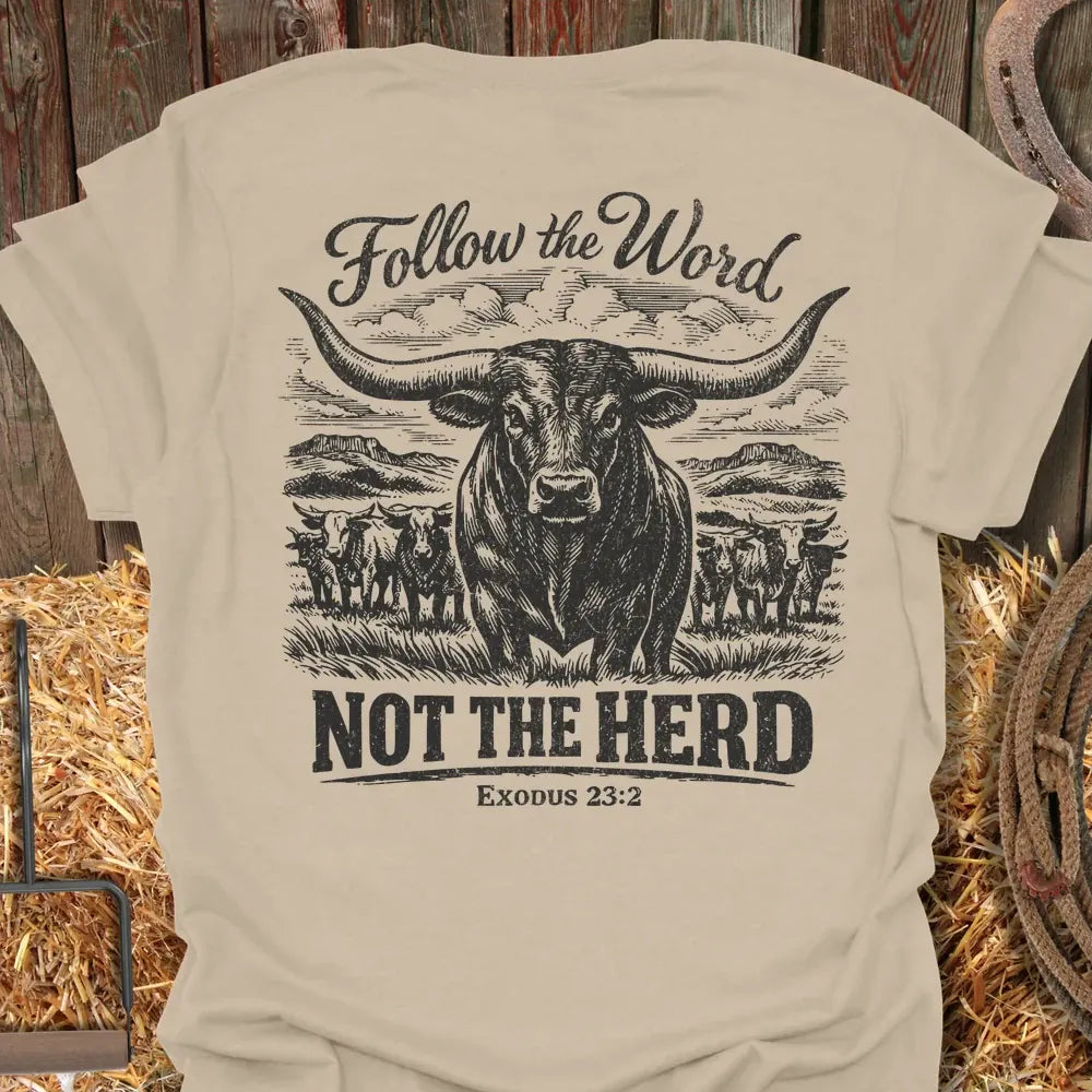 Printify T-Shirt Sand / S Follow the Word Tee