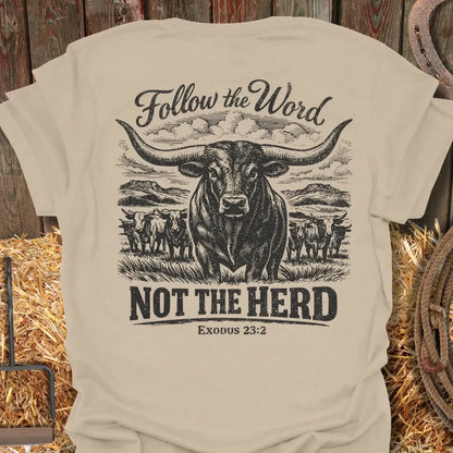 Printify T-Shirt Sand / S Follow the Word Tee
