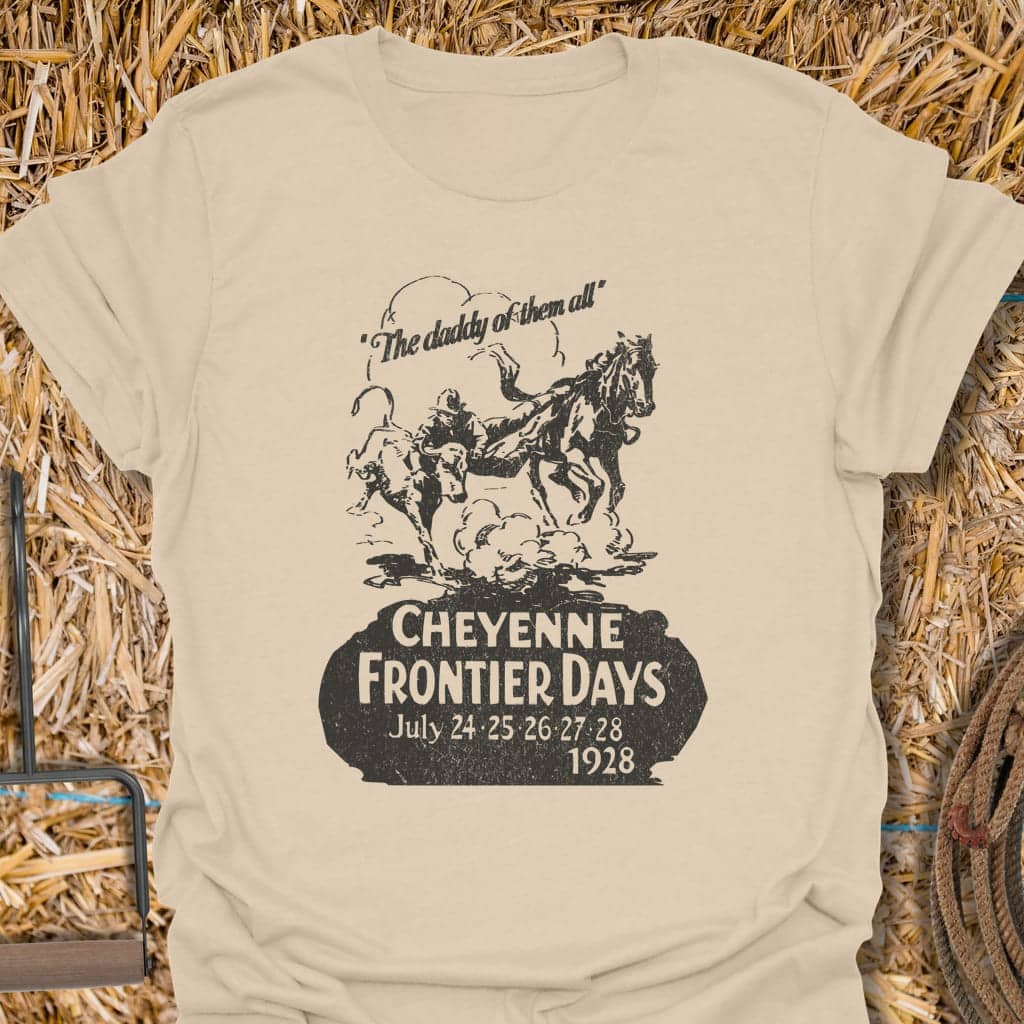 Printify T-Shirt Sand / S Frontier Days Front Tee