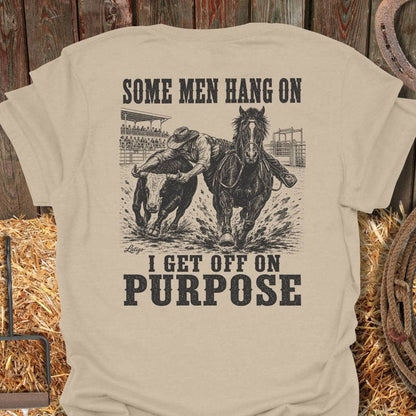 Printify T-Shirt Sand / S Get Off On Purpose Tee
