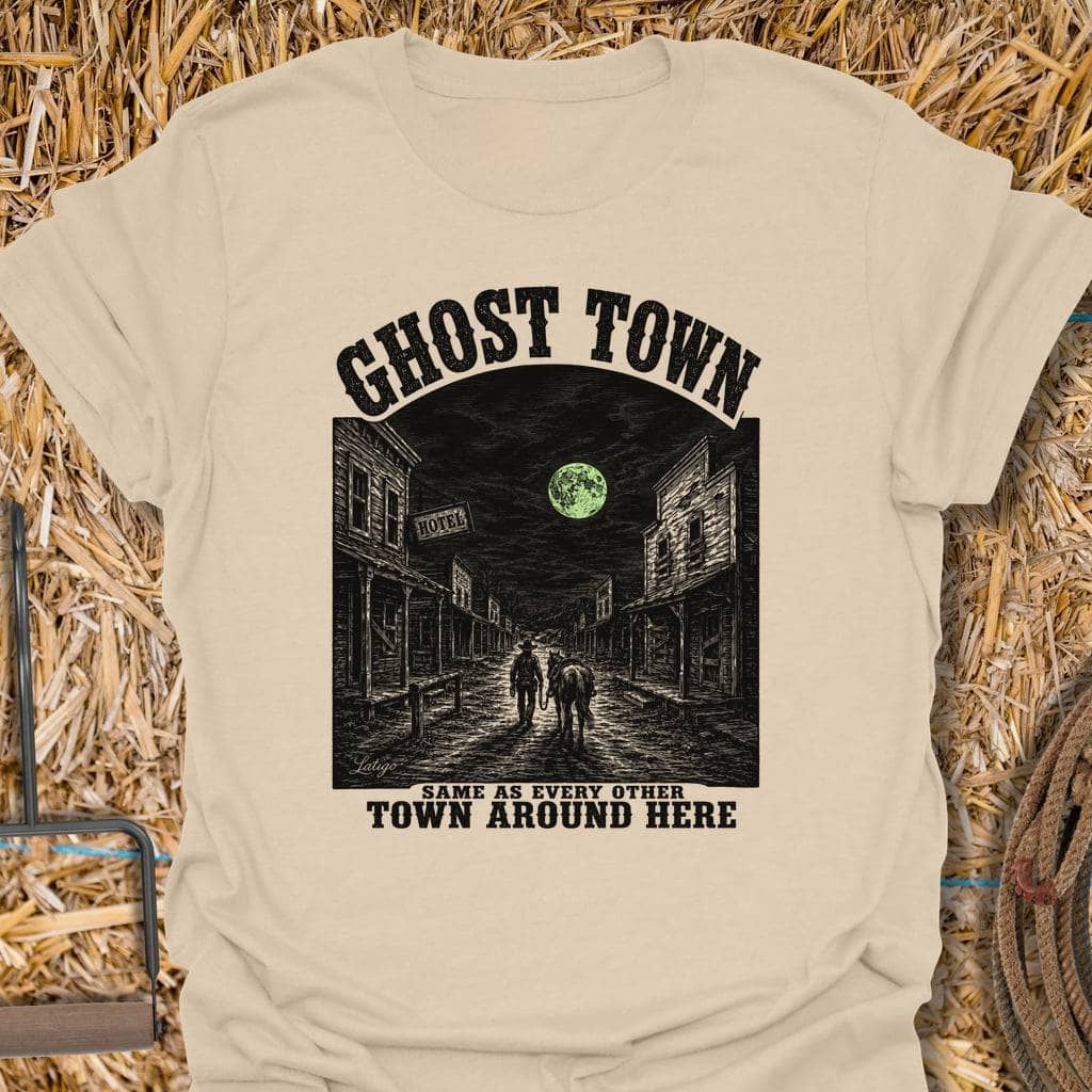 Printify T-Shirt Sand / S Ghost Town Tee