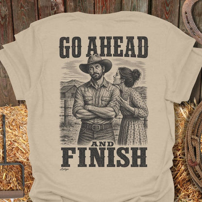 Printify T-Shirt Sand / S Go Ahead Tee