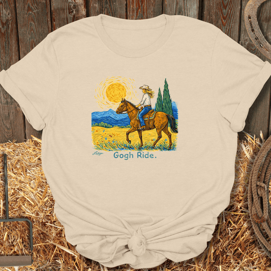 Printify T-Shirt Sand / S Gogh Ride Tee
