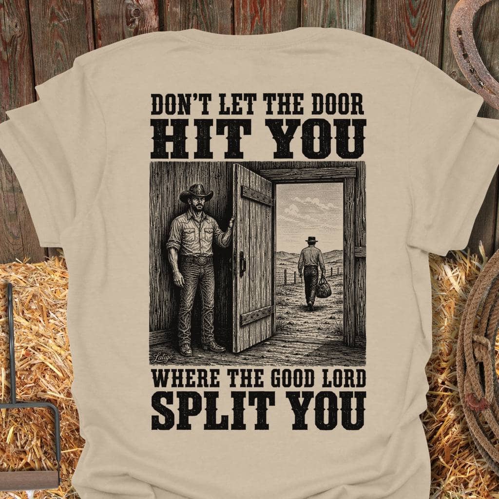 Printify T-Shirt Sand / S Good Lord Split You Tee