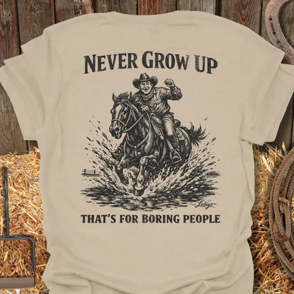 Printify T-Shirt Sand / S Grow Up Tee
