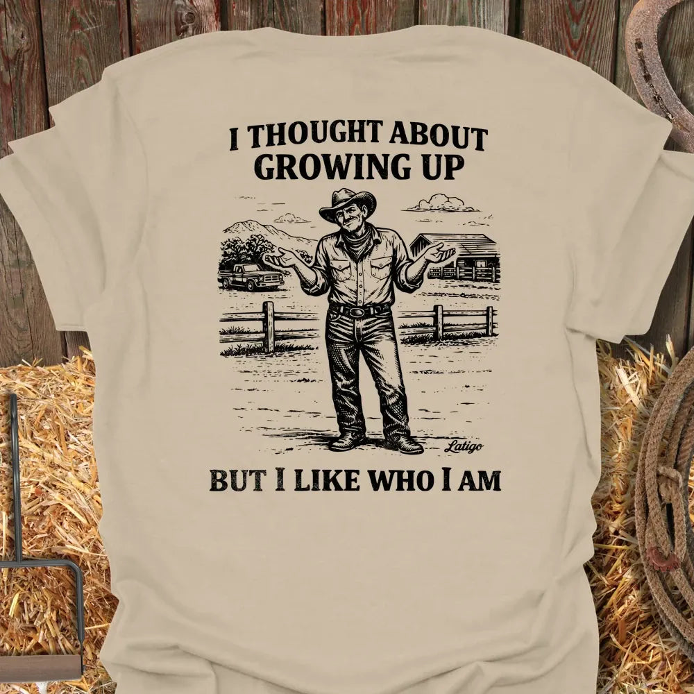 Printify T-Shirt Sand / S Growing Up Tee