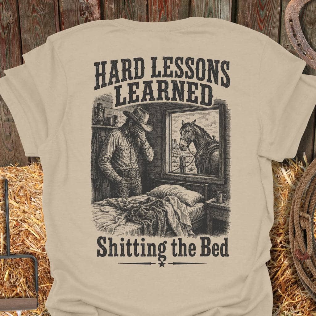 Printify T-Shirt Sand / S Hard Lessons Tee