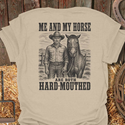 Printify T-Shirt Sand / S Hard Mouthed Tee