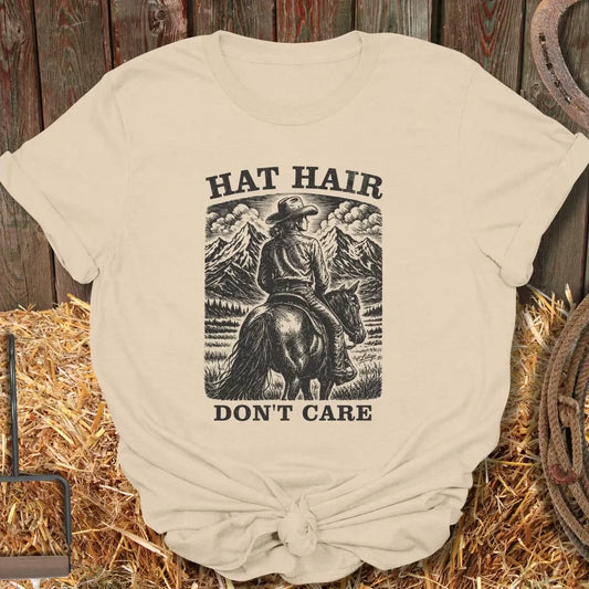 Printify T-Shirt Sand / S Hat Hair Tee