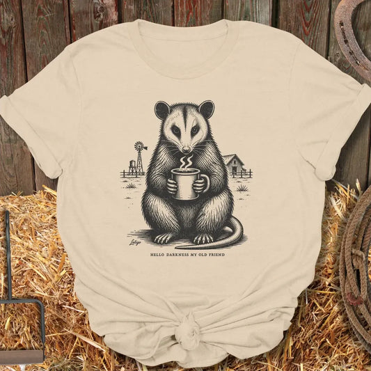 Printify T-Shirt Sand / S Hello Darkness Tee
