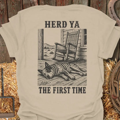 Printify T-Shirt Sand / S Herd Ya Tee