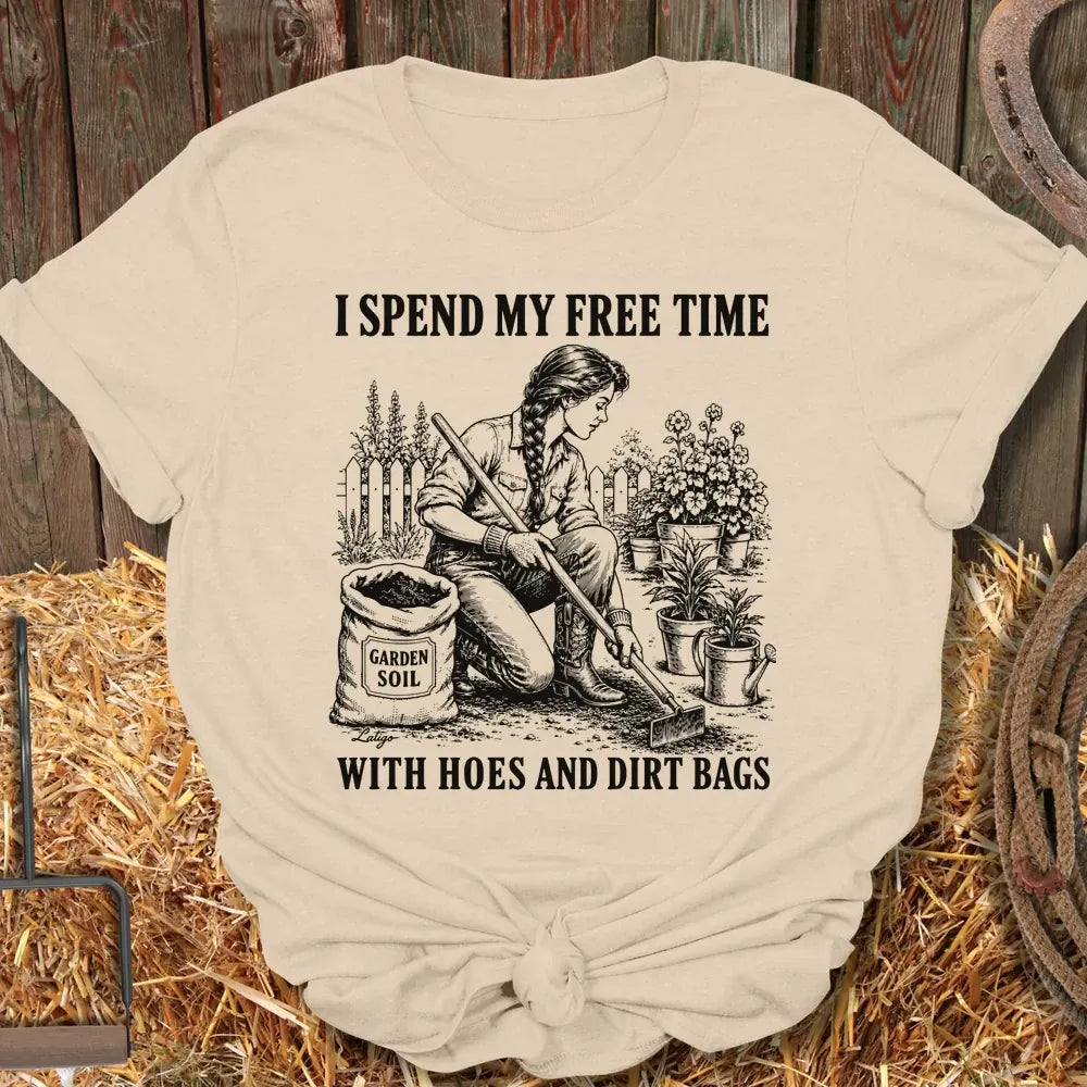 Printify T-Shirt Sand / S Hoes and Dirtbags Tee