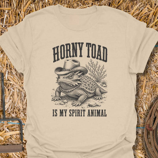Printify T-Shirt Sand / S Horny Toad Tee
