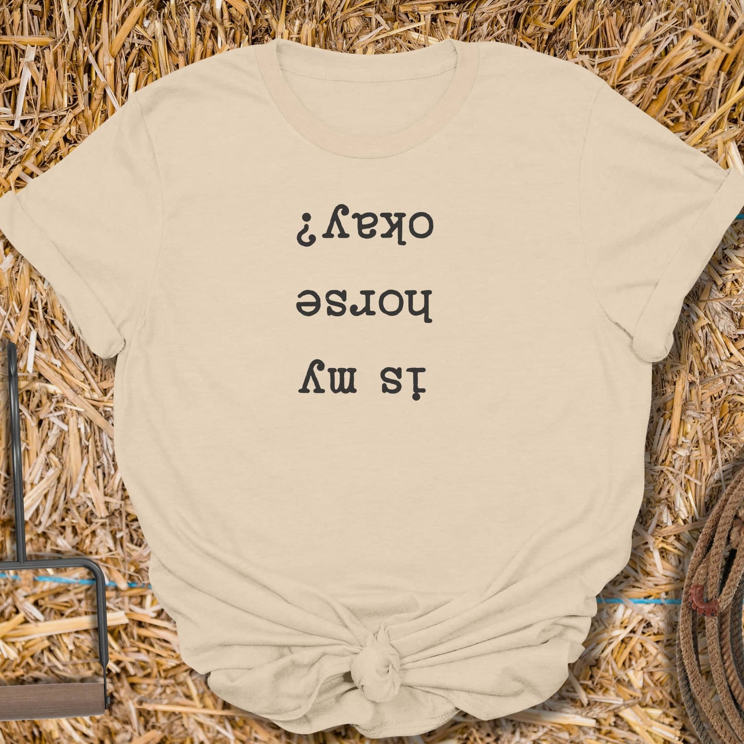 Printify T-Shirt Sand / S Horse Okay Tee