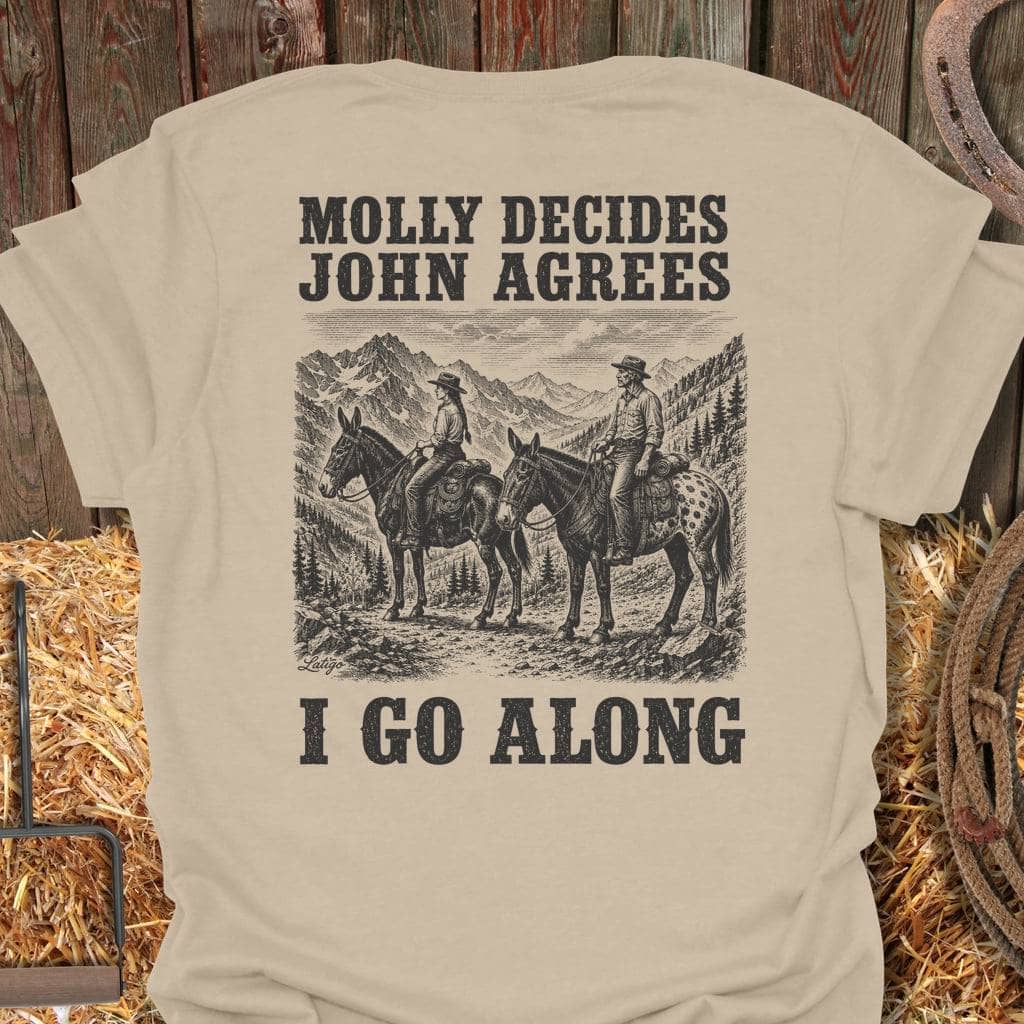 Printify T-Shirt Sand / S I Go Along Tee