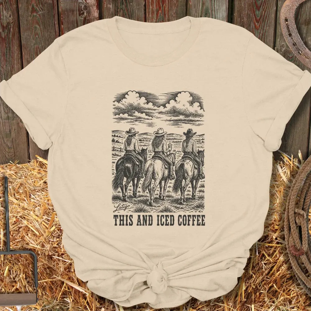 Printify T-Shirt Sand / S Iced Coffee Tee