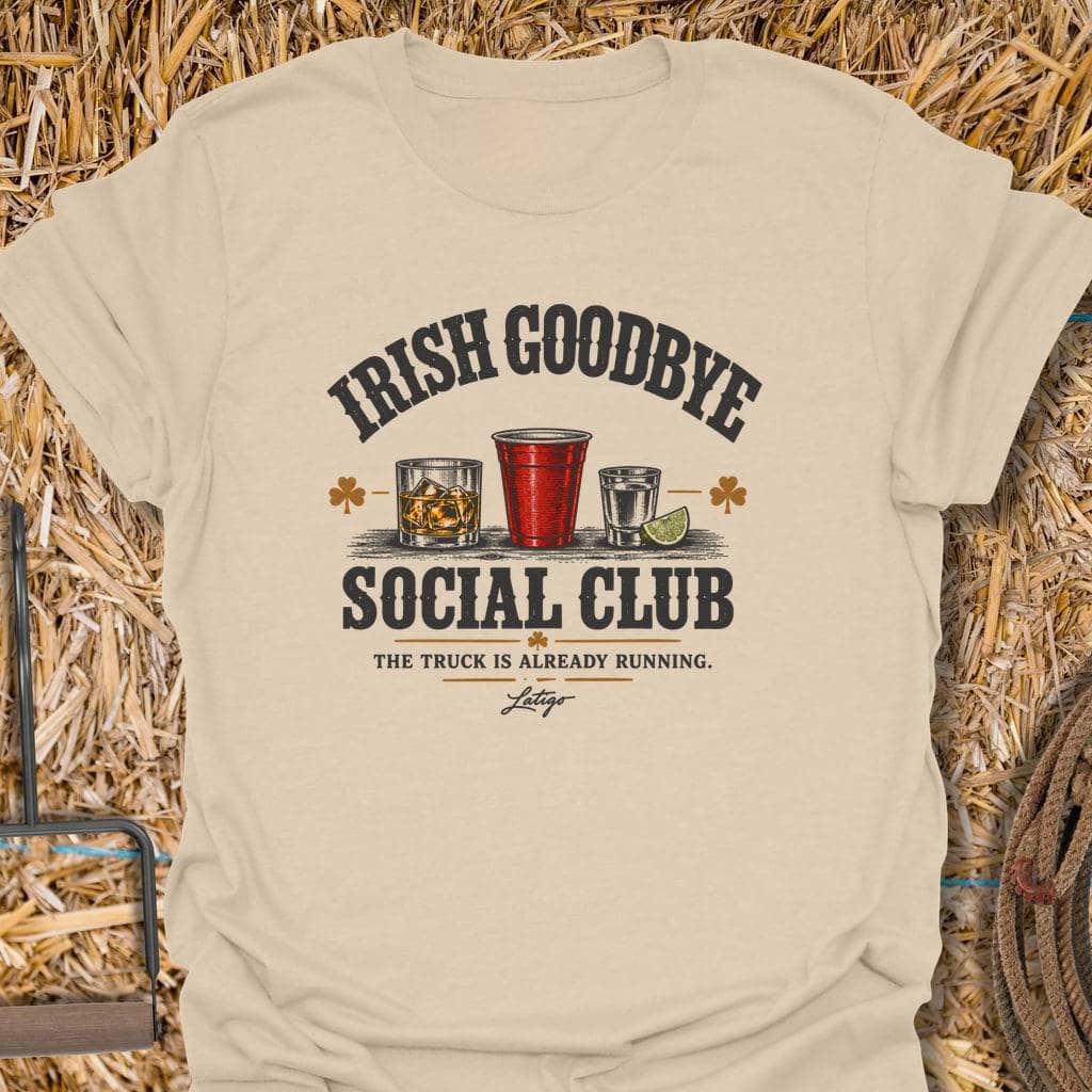 Printify T-Shirt Sand / S Irish Goodbye Tee