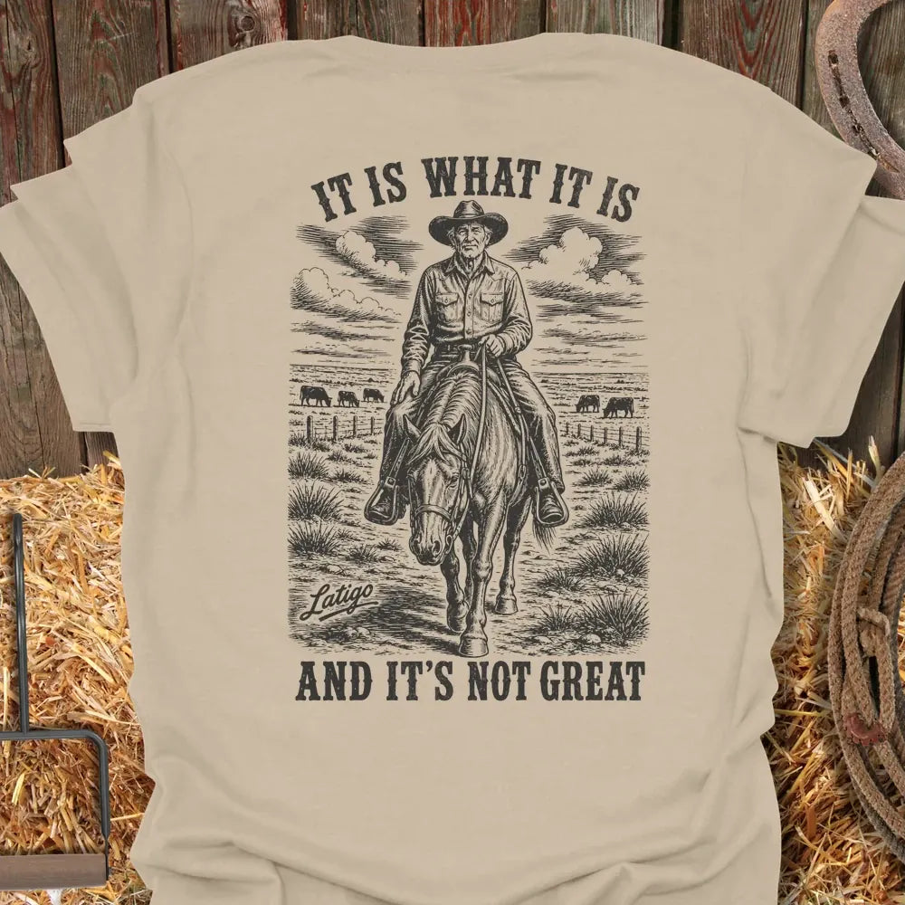 Printify T-Shirt Sand / S Is What It Is Tee