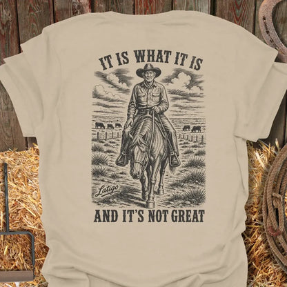 Printify T-Shirt Sand / S Is What It Is Tee