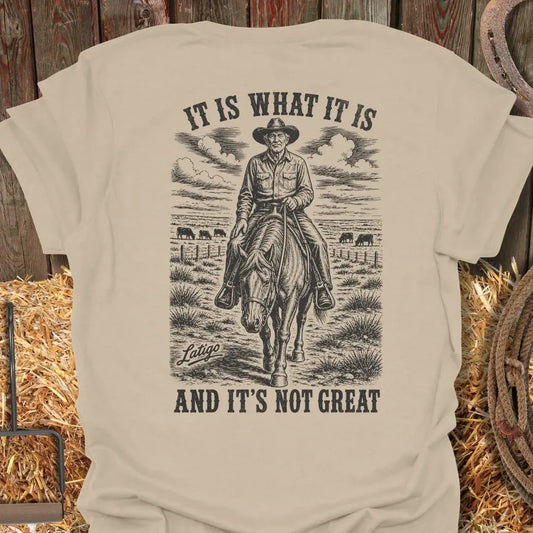 Printify T-Shirt Sand / S Is What It Is Tee