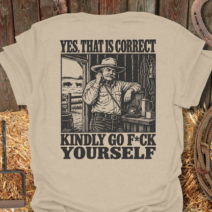 Printify T-Shirt Sand / S Kindly Go Tee