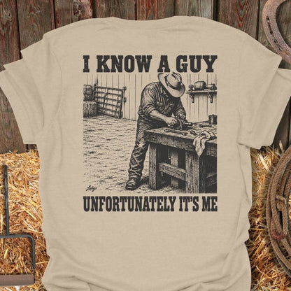 Printify T-Shirt Sand / S Know A Guy Tee