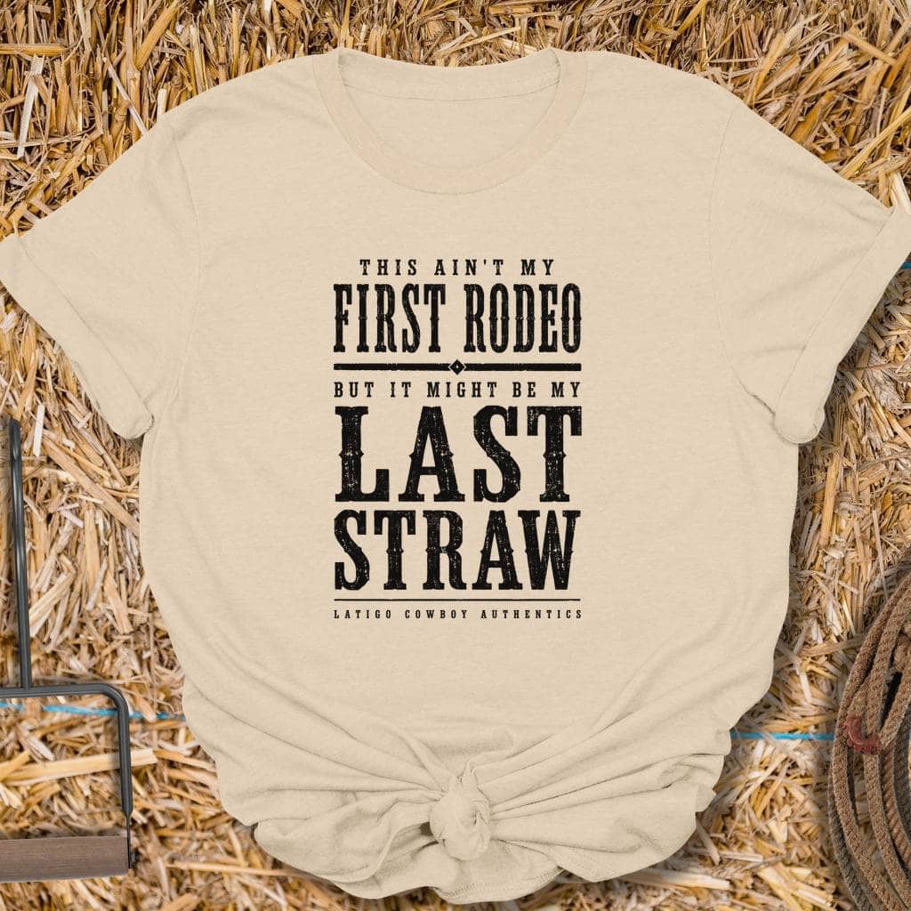 Printify T-Shirt Sand / S Last Straw Tee