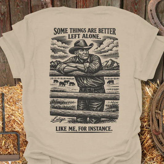 Printify T-Shirt Sand / S Left Alone Tee