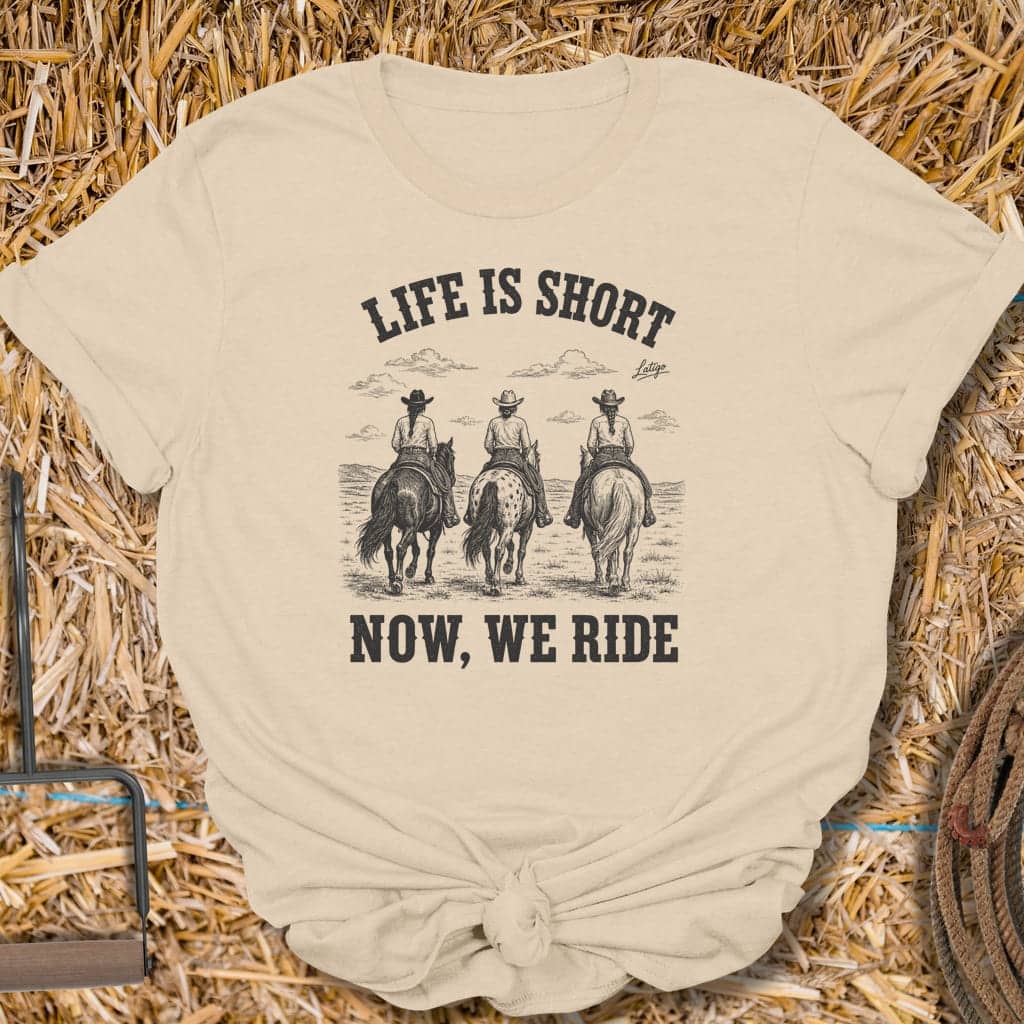Printify T-Shirt Sand / S Life Is Short Tee