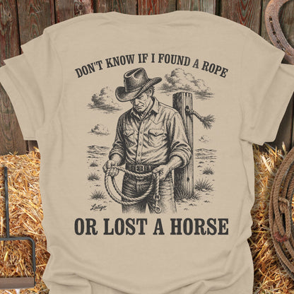 Printify T-Shirt Sand / S Lost A Horse Tee