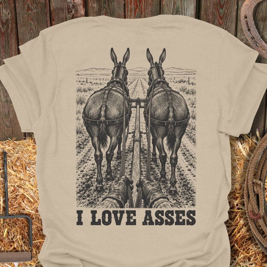 Printify T-Shirt Sand / S Love Asses Tee
