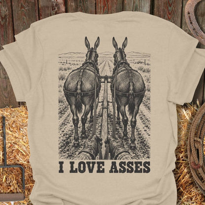 Printify T-Shirt Sand / S Love Asses Tee