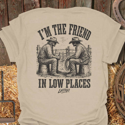 Printify T-Shirt Sand / S Low Places Tee
