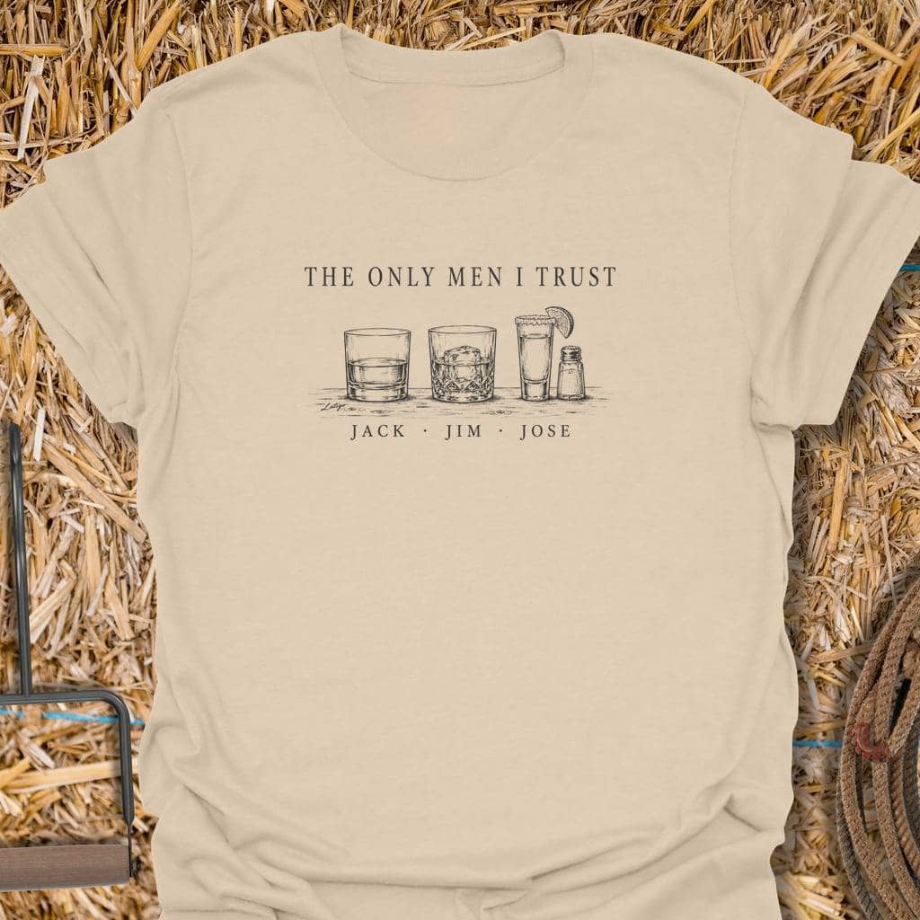 Printify T-Shirt Sand / S Men I Trust Tee
