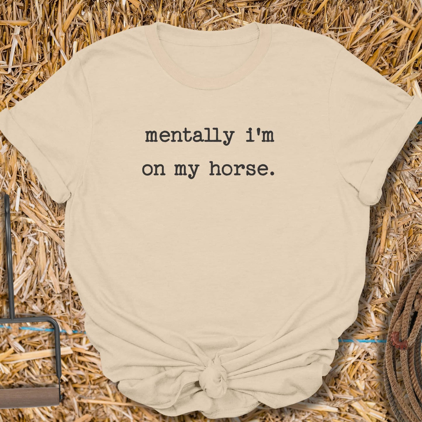 Printify T-Shirt Sand / S Mentally Tee