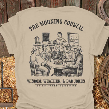 Printify T-Shirt Sand / S Morning Council Tee