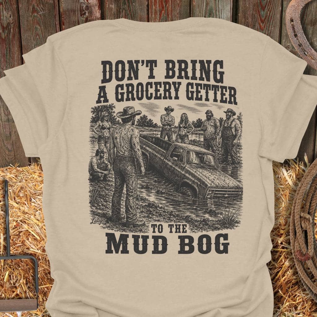 Printify T-Shirt Sand / S Mud Bog Tee