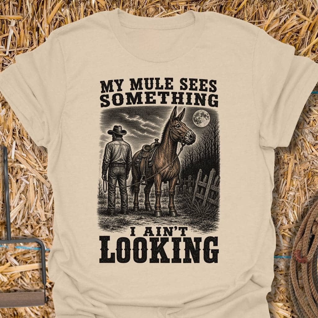 Printify T-Shirt Sand / S My Mule Tee