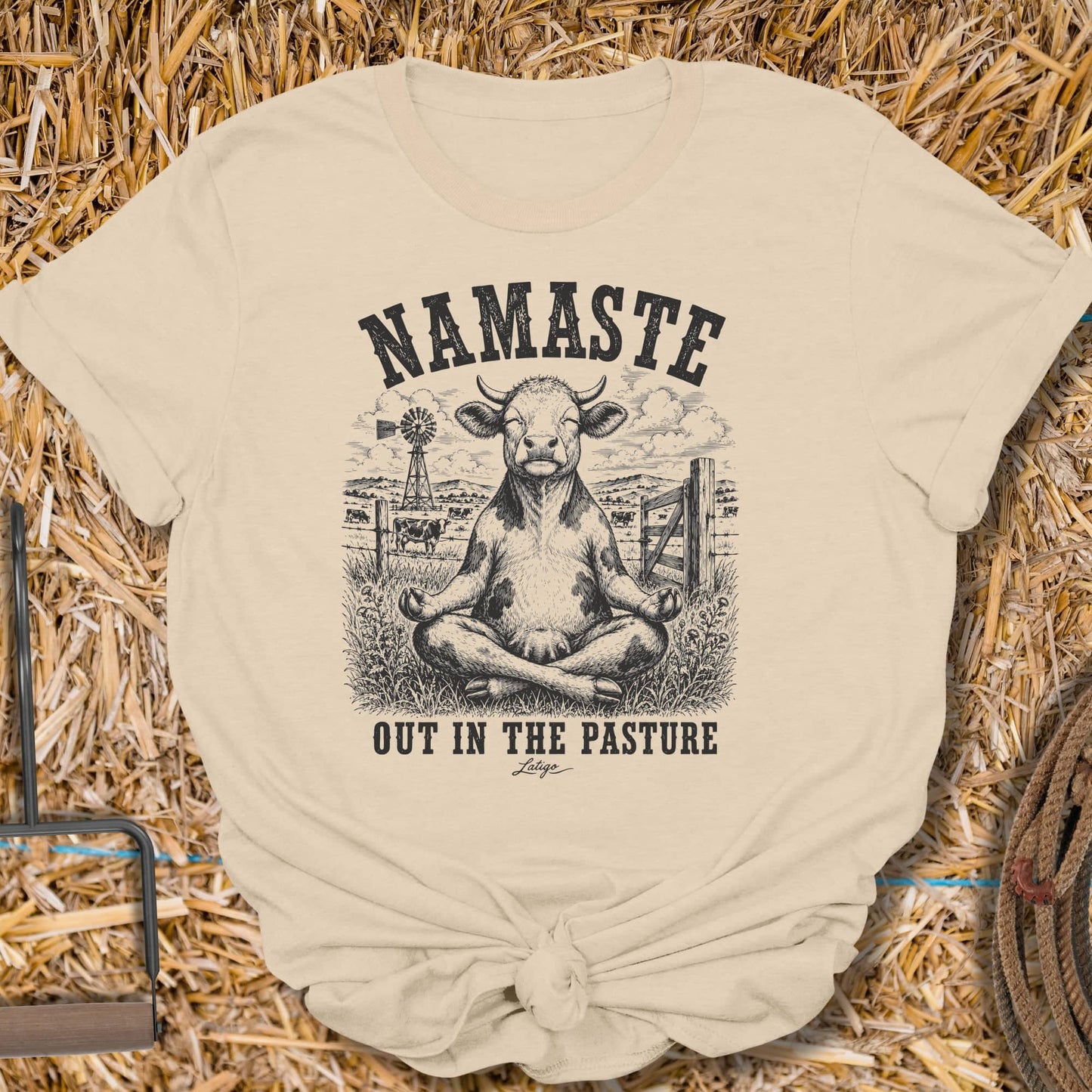Printify T-Shirt Sand / S Namaste Tee