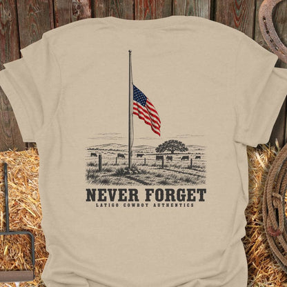 Printify T-Shirt Sand / S Never Forget Tee